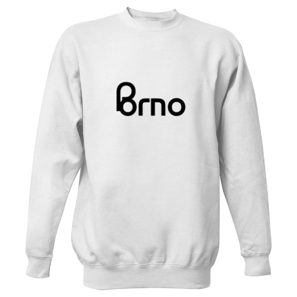 Mikina bez kapuce Unisex s potiskem Brno02