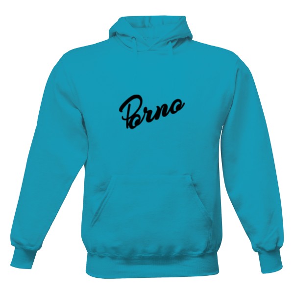 Pánská mikina s kapucí s potiskem Brno06