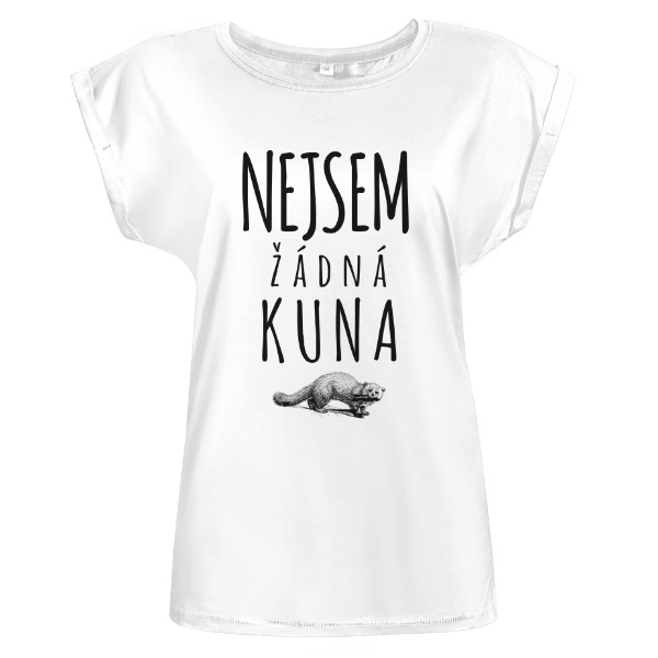 Tričko s potiskem Nejsem žádná kuna